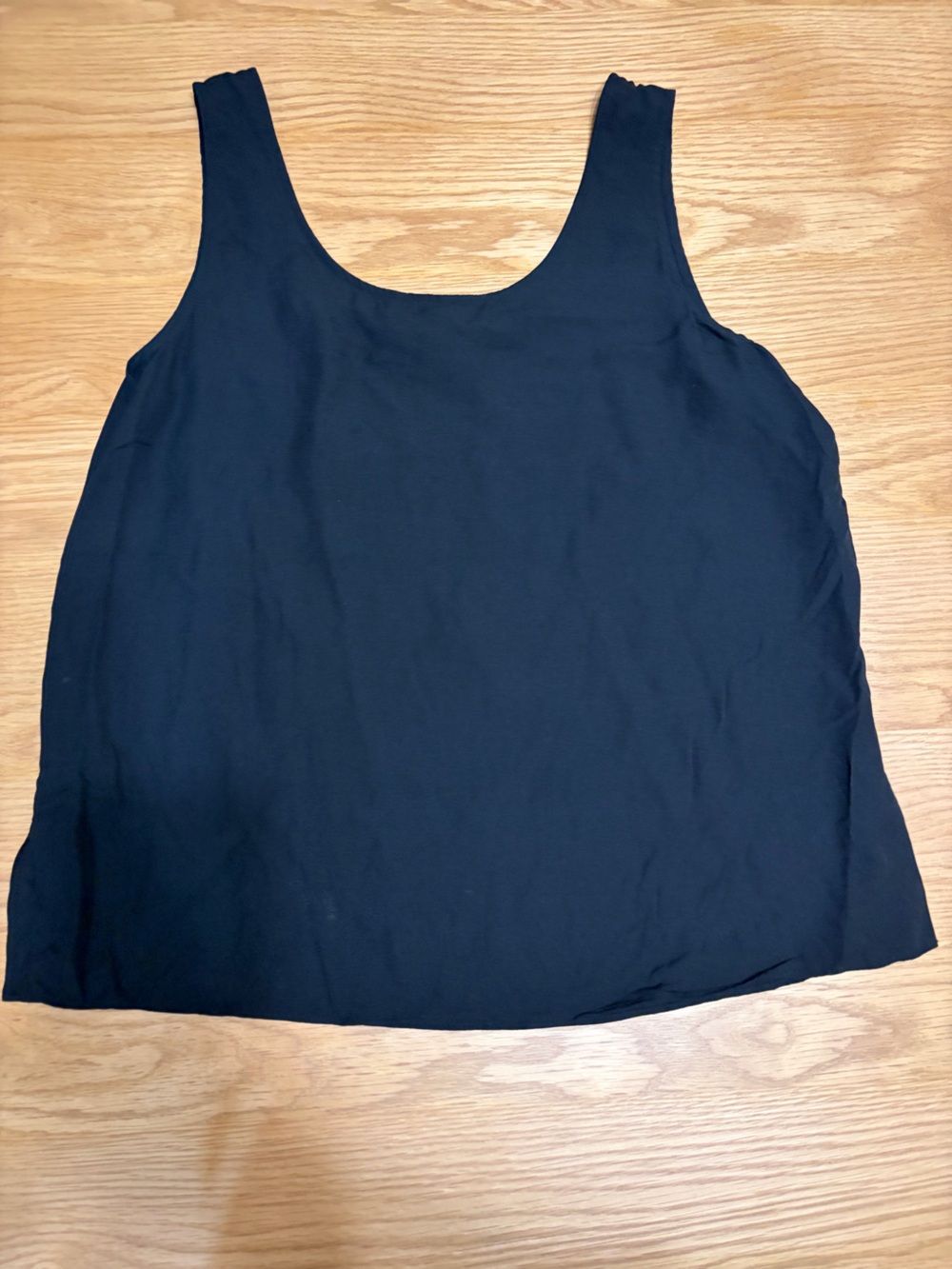 Silk Classic Black Scoop Neck Women's Tank